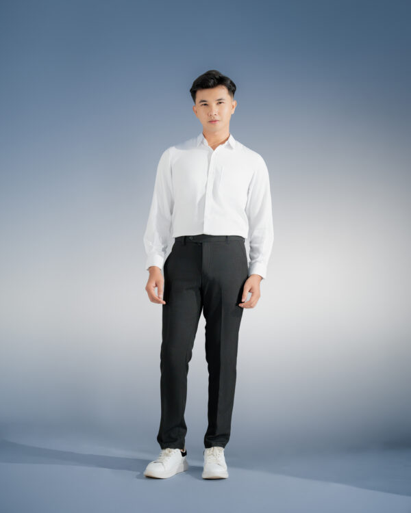 CLASSIC TROUSER - HITAM SLIMFIT - Gambar 5