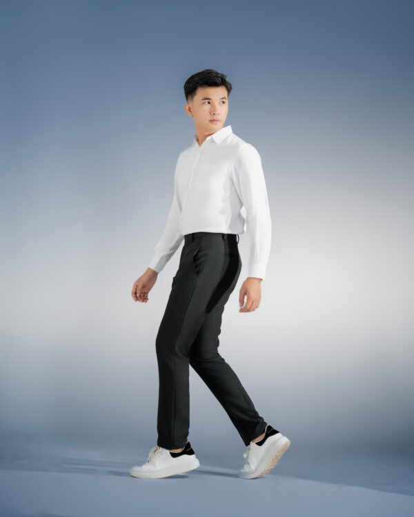 CLASSIC TROUSER - HITAM SLIMFIT - Gambar 7